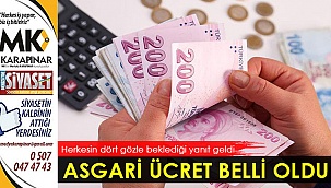 Asgari ücret açıklandı