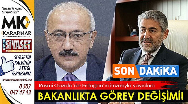 Bakanlıkta görev değişimi!