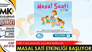 Çocuklar için masal saati etkinliği başlıyor