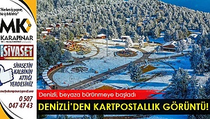 Denizli, beyaza bürünmeye başladı