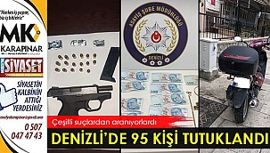 Denizli'de 95 kişi tutuklandı