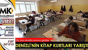 Denizli'nin kitap kurtları yarıştı