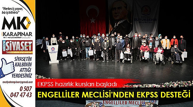 Engelliler Meclisi’nden EKPSS desteği