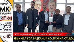 Genç, başkanlık koltuğuna oturdu