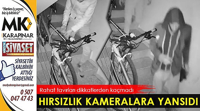 Hırsızlık kameralara yansıdı