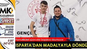 Isparta’dan madalyayla döndü