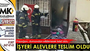 İşyeri alevlere teslim oldu