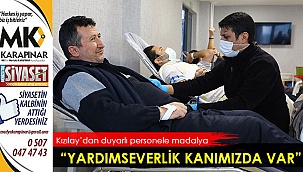 Kızılay’dan duyarlı personele madalya