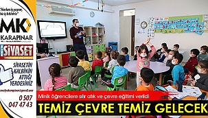 Minik öğrencilere sıfır atık ve çevre eğitimi verildi
