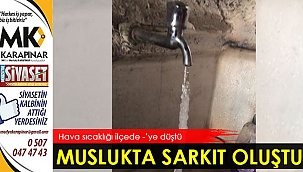 Muslukta sarkıt oluştu