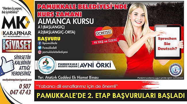 Pamukkale’de 2. etap başvuruları başladı