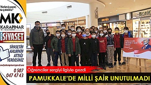 Pamukkale’de milli şair unutulmadı