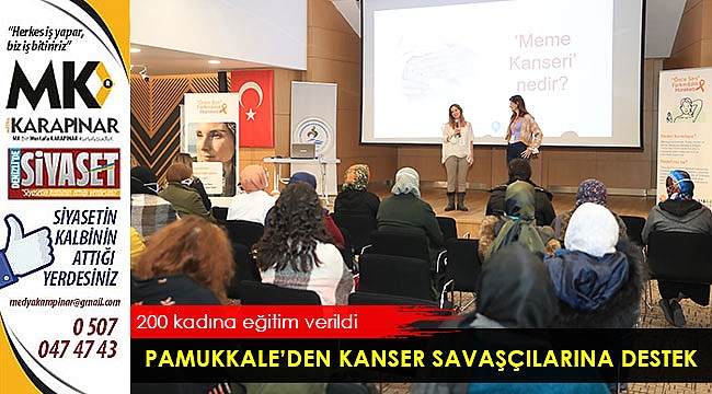 Pamukkale’den kanser savaşçılarına destek
