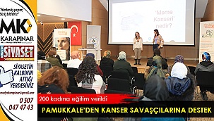 Pamukkale’den kanser savaşçılarına destek