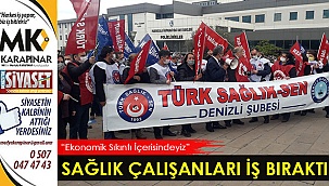 Sağlık çalışanları iş bıraktı