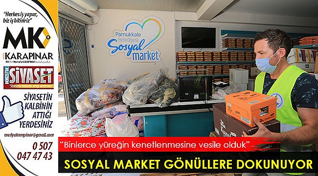Sosyal market gönüllere dokunuyor