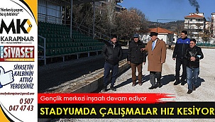 Stadyumda çalışmalar hız kesiyor