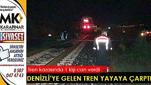 Trenin çarptığı yaya can verdi
