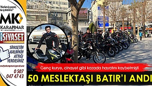 50 kurye ölen arkadaşlarını andı