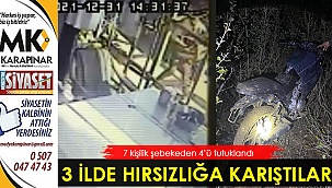7 kişilik hırsızlık şebekesinden 4'ü tutuklandı