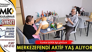 Aktif yaş alma kurslarına da yoğun ilgi