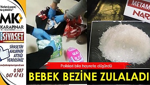 Bebek bezine zulaladılar