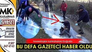 Bu defa gazeteci haber oldu