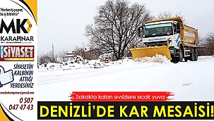 Büyükşehir'den kar mesaisi