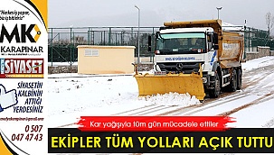 Büyükşehir ekipleri tüm yolları açık tuttu