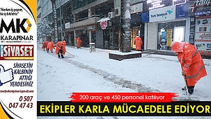 Büyükşehir'in karla mücadelesi sürüyor