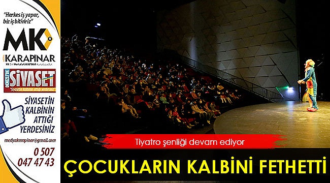 Çocuklara özel tiyatro şenliği devam ediyor