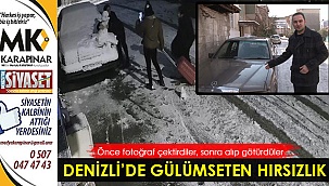 Denizli'de gülümseten hırsızlık