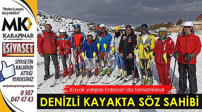 Denizli kayakta söz sahibi!