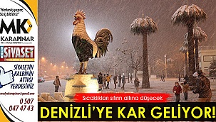 Denizli'ye kar geliyor