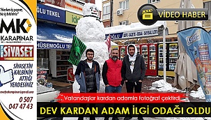 Dev kardan adam ilgi odağı oldu