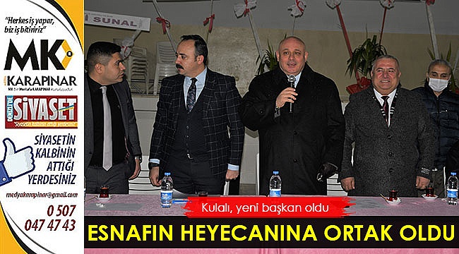 Esnafın heyecanına ortak oldu