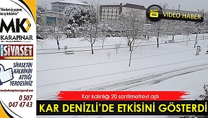 Kar Denizli’de etkisini gösterdi