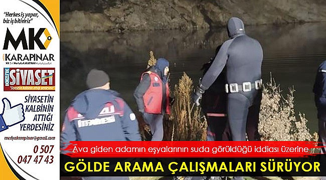 Kayıp adam için arama çalışmaları sürüyor