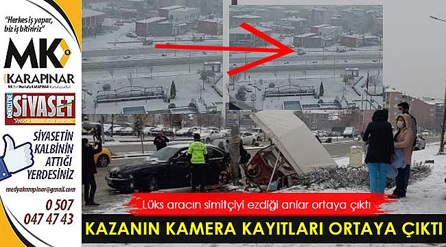 Lüks aracın simitçiyi ezdiği anlar ortaya çıktı