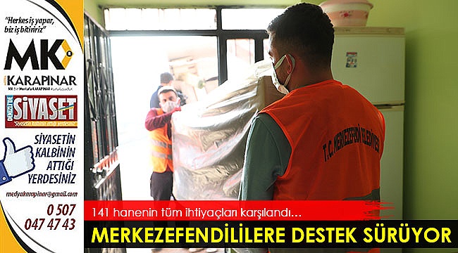 Merkezefendililere destek sürüyor