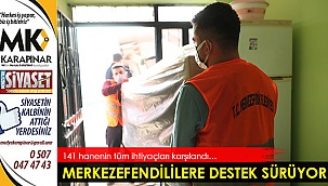 Merkezefendililere destek sürüyor