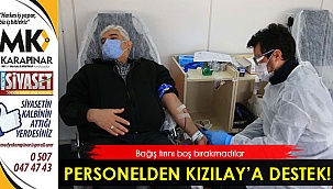 Pamukkaleli personelden Kızılay’a destek