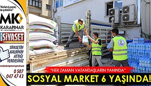 Sosyal market 6 yaşında!
