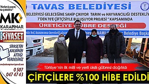 Türkiye’nin ilk yerli ve milli gübresi hibe edildi