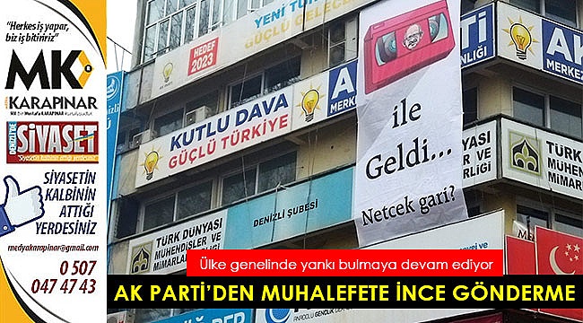Ak Parti’den muhalefete ince gönderme