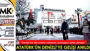 Atatürk'ün Denizli'ye gelişinin 91. yıldönümü anıldı