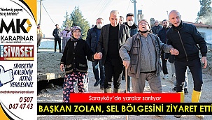 Başkan Zolan, Sarayköy’de sel bölgesini ziyaret etti