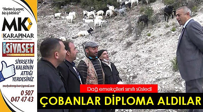 Dağ emekçileri diplomalı çoban oldu