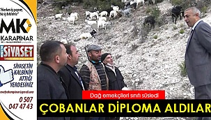 Dağ emekçileri diplomalı çoban oldu