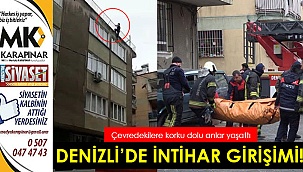 Denizli'de intihar girişimi!